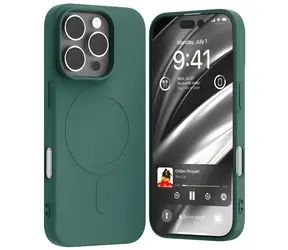 Mercury Semi-Silicone MagSafe iPhone 16 Pro zelená / Pouzdro / Silikonové / MagSafe
