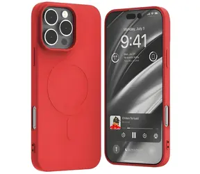 Mercury Semi-Silicone MagSafe kryt pro iPhone 16 Pro Max 6,9" červená / Kryt / Silikon / MagSafe