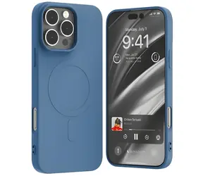 Mercury Semi-Silicone MagSafe kryt pro iPhone 16 Pro Max 6,9" modrá / Kryt / Silikon / MagSafe