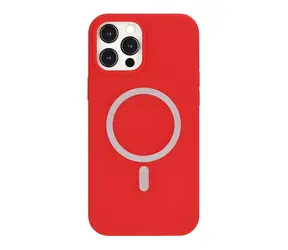 Mercury silikonový kryt s MagSafe pro iPhone 12 mini červená / Kryt / MagSafe / Silikon