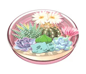 PopSockets PopGrip Gen.2 Bulbasaur Terrarium / Držák telefonu / Skládací / Univerzální / Pokémon licence