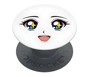 Popsockets Basic Sparkle Eyes bílá / Držák a stojánek na telefon / Skládací / Univerzální