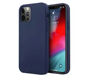 Mini MIHCP12LSLTNA tmavě modrá / Ochranný kryt / Apple iPhone 12 Pro Max 6,7" / Silicone Tone On Tone / TPU/PC