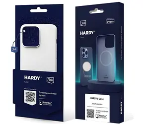 3mk Hardy Case iPhone 15 Plus, 14 Plus Silver-White / Kryt / 6,7" / Silikonový / MagSafe