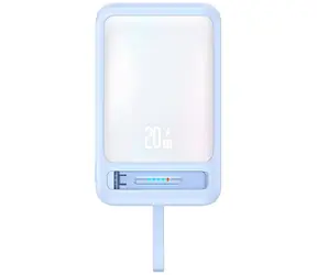 USAMS CD219 XM Series modrá / Power Bank / 10000mAh / Bezdrátové nabíjení 15W / Magnetické uchycení