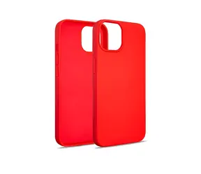 Beline Silicone Case iPhone 15 6,1" červená / Silikonový kryt / Kompatibilní i s iPhone 14 a 13 / Textilní podšívka