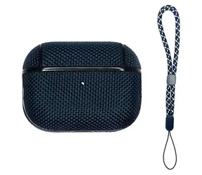 Beline Shell Cover pro AirPods Pro modrá / Pouzdro pro sluchátka / TPU / S karabinou
