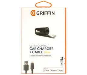 Griffin PowerJolt Dual GC39940 / Autonabíječka / Lightning + USB / 12W / 2,4A / MFI