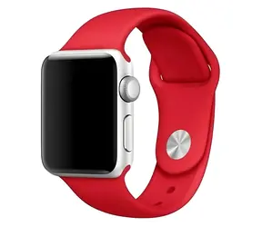Mercury Silicone Strap pro Apple Watch 42/44/45 mm červená / Řemínek / Silikonový