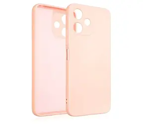 Beline Silicone Kryt pro Xiaomi Redmi 12 růžovozlatá / Silikonový kryt / Textilní podšívka / Bezdrátové nabíjení