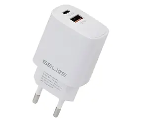 Beline BLN2CW30 bílá / Nabíječka / GaN / USB-C PD 3.0 + USB-A QC 3.0 / 30W