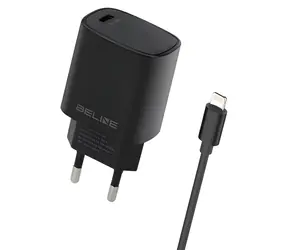 Beline BLNCB20L černá / Nabíječka USB-C / 20W / PD 3.0 / + kabel USB-C–Lightning 1 m