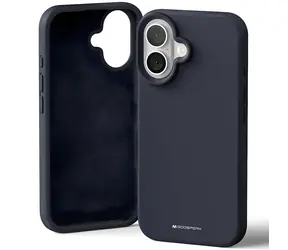Mercury Silicone Case iPhone 16 6,1" tmavě modrá / Pouzdro / Silikonové