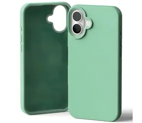 Mercury Silicone Case pro Apple iPhone 16 Plus zelené / Pouzdro / Silikonové / Mikrovláknová podšívka