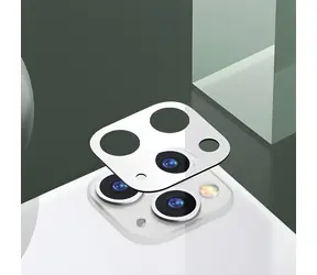USAMS BH575 pro Apple iPhone 11 Pro bílá / Ochranné sklo kamery / Tvrzené sklo / Optické sklo