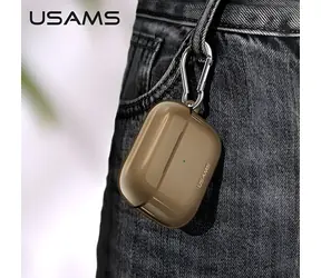 USAMS BH570 černá / Pouzdro pro AirPods Pro / TPU / Ochrana proti pádu