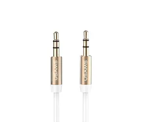 USAMS YP-01 bílá / Audio kabel / Jack 3,5 mm - Jack 3,5 mm / propojovací / 1 m