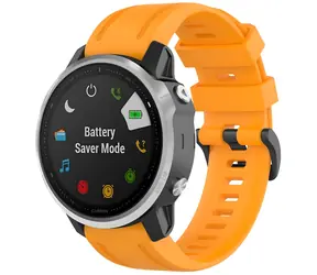 Beline Watch 2 oranžová / Řemínek pro Garmin Fenix 8/Fenix 7S/Instinct 2S / 20 mm / silikon