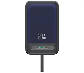USAMS CD219 XM Series 10000mAh černá / Power Bank / Magnetické bezdrátové nabíjení 15W / PD 20W