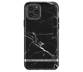 Richmond & Finch Black Marble - Silver Details / Pouzdro / Apple iPhone 11 Pro Max / plast