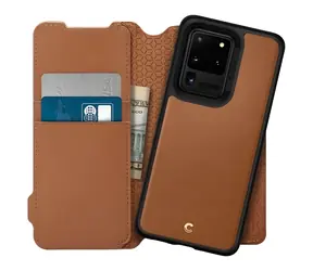 Spigen Ciel Wallet hnědá / Pouzdro / Samsung Galaxy S20 Ultra