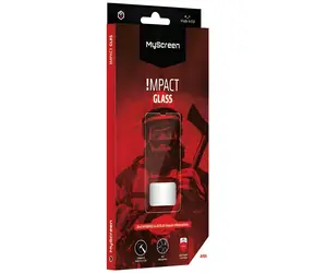 MyScreen ImpactGLASS černá / Hybridní sklo / Apple iPhone 12/12 Pro 6.1" / 8H
