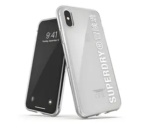 Superdry Snap Clear Case bílá / Kryt / pro Apple iPhone X/Xs