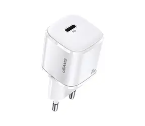 USAMS T36 bílá / Nabíječka / 1x USB-C / 20W PD3.0