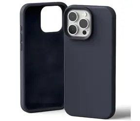 Mercury Silicone tmavě modrá / Kryt / Apple iPhone 16 Pro Max / silikon, mikrovlákno / bezdrátové nabíjení