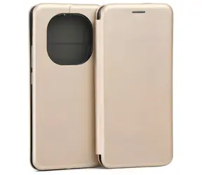 Beline Book Magnetic zlatá / Flipové pouzdro / Xiaomi Redmi Note 14 Pro+ 5G / Magnetické zavírání