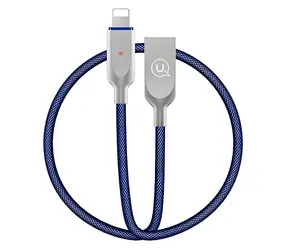 USAMS SJ170 modrá / Datový kabel / Lightning / Smart Power Off / 1,9 m