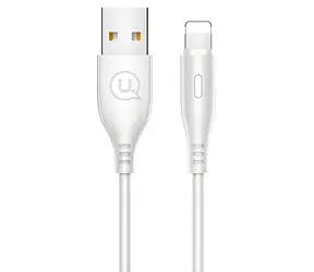 USAMS SJ266 U18 bílá / Nabíjecí a datový kabel / Lightning / 1m / 2A