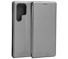 Beline Book Magnetic pro Samsung Galaxy S23 Ultra ocelová / Pouzdro / Flipové / Magnetické / TPU, koženka