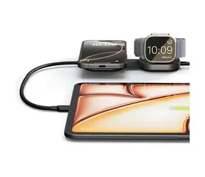 ZENS Pro 3 černá / Bezdrátová nabíječka / pro iPhone a Apple Watch / Qi2 15W / USB-C 140W