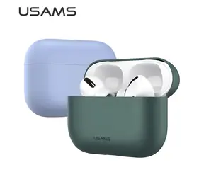 USAMS BH569 pouzdro pro Apple AirPods Pro zelená / Pouzdro na sluchátka / Silikonové / Ultratenké