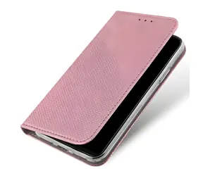 NoName Smart Magnet Book Xiaomi Redmi 10C růžovo-zlatá / Pouzdro / Flip / Magnetické zavírání