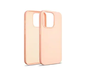 Beline Silicone růžovozlatá / Silikonový kryt / pro Apple iPhone 15 Pro 6,1" / bezdrátové nabíjení