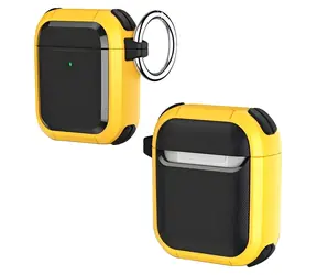 Beline AirPods Solid Cover žlutá / Pouzdro pro sluchátka / AirPods 1/2 / TPU-PC / s karabinou