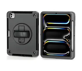 4smarts Rugged Case Grip pouzdro pro Apple iPad Pro 11" M4 2024 černá / Pouzdro / se stojánkem / odolné