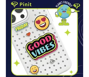 Pinit Emoji Pin sada ozdobných pinů Vzor 3 / Doplněk pro pouzdro / 6 ks