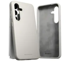 Mercury Silicone kamenová šedá / Pouzdro pro Samsung Galaxy S24 S921 / silikon / bezdrátové nabíjení
