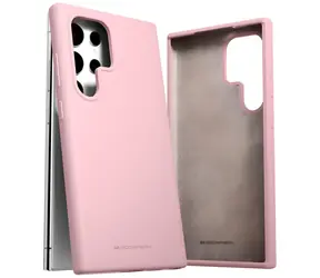 Mercury Silicone pro Samsung Galaxy S24 Ultra (S928) pískově růžová / Pouzdro / Silikon / Bezdrátové nabíjení