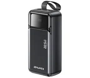 Awei PA-105 černá / Powerbanka / 40000mAh / PD 22,5W / 3x USB-C
