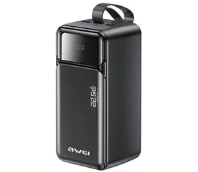 Awei PA-106 černá / Powerbanka / 50000mAh / PD 22,5W / 3x USB-C / 2x USB-A