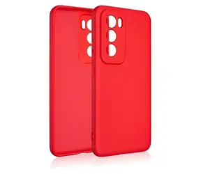 Beline Silicone Case pro Oppo Reno 12 Pro 5G červená / Pouzdro / Silikonové / Textilní podšívka