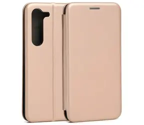 Beline Book Magnetic pouzdro pro Samsung Galaxy S23+ zlatá / Pouzdro / Flipové / Stojánek / Kapsa na kartu