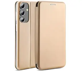 Beline Book Magnetic zlatá / Pouzdro pro Samsung Galaxy A04s / Flip / Magnetické zavírání
