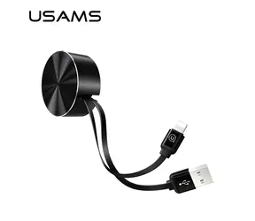 USAMS SJ150 Storage U-Bin černá / Datový kabel / Lightning / 1 m / 2A