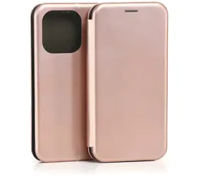 Beline Book Magnetic růžové zlato / Pouzdro pro Realme 16 Pro / Flipové / Magnetické zavírání