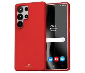 Mercury Soft pouzdro pro Samsung Galaxy S25 Ultra červená / Pouzdro / TPU / Matné